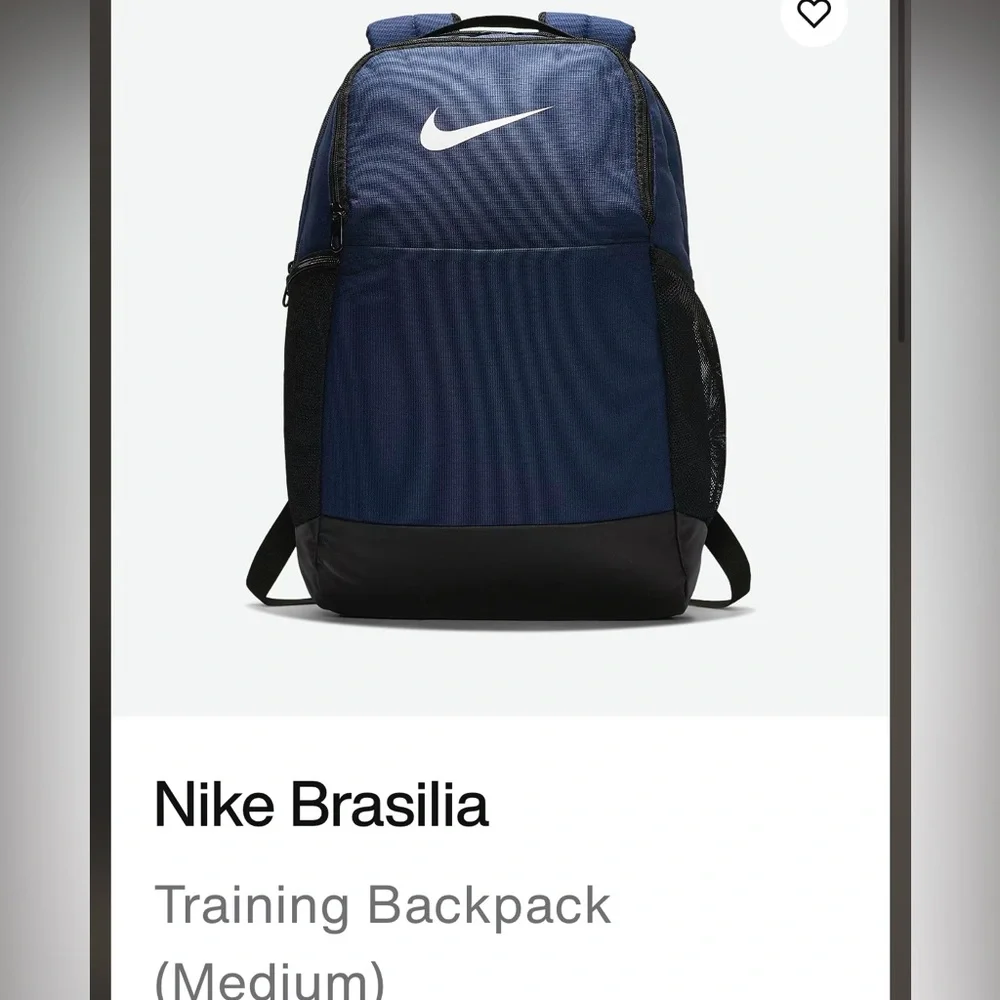New Nike Men's Blue and Black Backpack medium